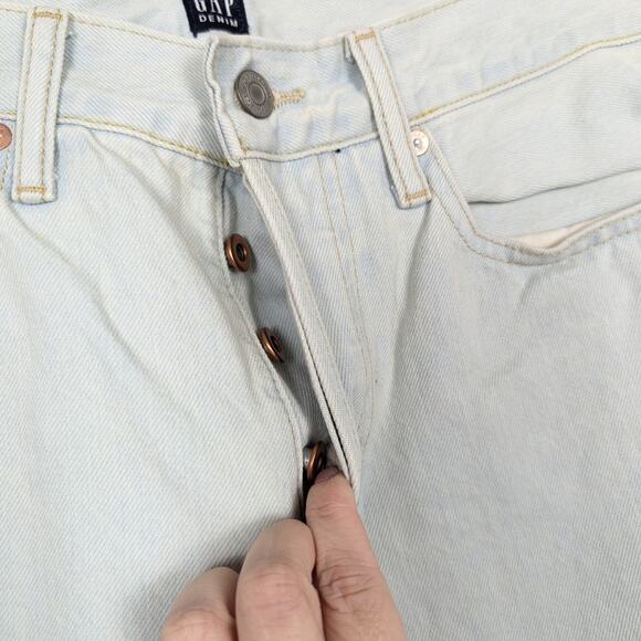 GAP Men's Jean Light Wash Blue Easy Fit Slim Straight Leg Jeans Size 31x30 - Picture 7 of 10